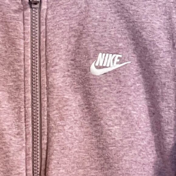 NIKE Heritage Full Zip Heather Mauve Bomber Jacket - Size Small - Picture 4 of 8